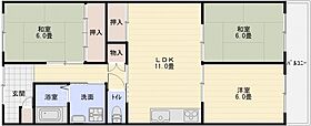 ハイツ藤  ｜ 大阪府柏原市大県３丁目（賃貸アパート3LDK・2階・63.00㎡） その2