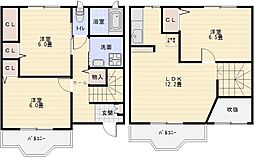 サニーレジデンス 2階3LDKの間取り