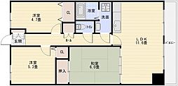ハイグレード高井田 3LDKの間取図画像
