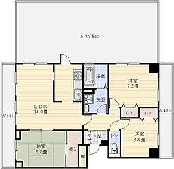 玉手山サンハイツ 6階
