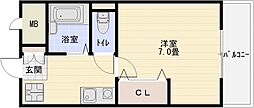 スクアドラ ワンルームの間取図画像