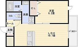 フレシール 1LDKの間取図画像