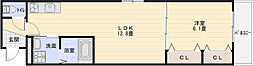 Casa Ciel 1LDKの間取図画像