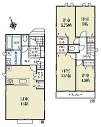 物件画像 葛飾区東水元6丁目 新築一戸建て／全2棟　1号棟