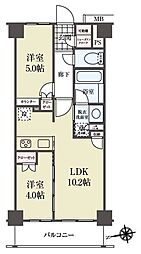 パレステージ墨田立花 2LDKの間取図画像