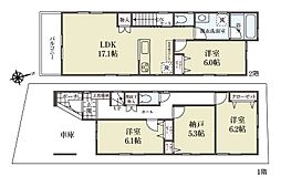 物件画像 足立区鹿浜2丁目 新築一戸建て／全12棟　12号棟