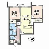 メゾン・メイ 202 ｜ 富山県砺波市豊町2丁目（賃貸マンション2LDK・1階・65.55㎡） その2