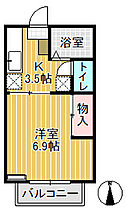 ラ・ビュー壱番館 103 ｜ 富山県砺波市深江1丁目（賃貸アパート1K・1階・23.13㎡） その2