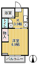 ラ・ビュー壱番館 102 ｜ 富山県砺波市深江1丁目（賃貸アパート1K・1階・23.13㎡） その2