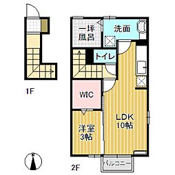 サンク 1LDKの間取図画像