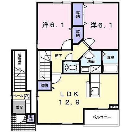 ベル・フォール2B_間取り_0