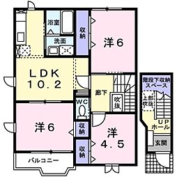 グラン・イリーデA 3LDKの間取図画像