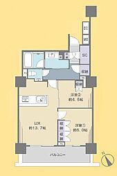 パークタワー八千代緑が丘 2LDKの間取図画像