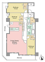 間取図画像 3LDK