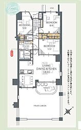 ウッドパーク東千葉 3LDKの間取図画像