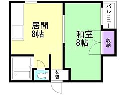 間取図画像 1LDK