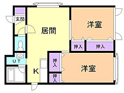 間取図画像 2LDK