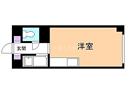 アルカーサ富岡 ワンルームの間取図画像