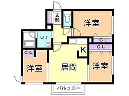 間取図画像 3LDK