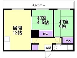 長橋ハイツ 2階