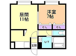 間取図画像 1LDK