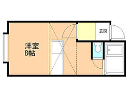 ミニハウス ワンルームの間取図画像