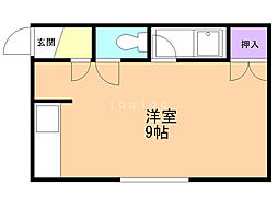 ライムライト ワンルームの間取図画像