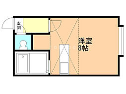 LIBRESAKURA ワンルームの間取図画像
