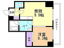 メゾン・ド・アラカルト 1LDKの間取図画像