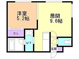 アネックス 1LDKの間取図画像