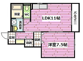 広島県安芸郡海田町三迫1丁目（賃貸アパート1LDK・1階・44.33㎡） その2