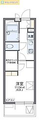 レオパレスアコール 4階1Kの間取り