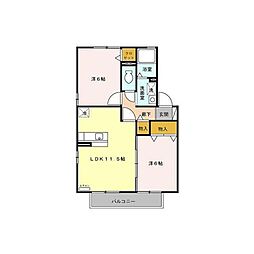 間取図画像 2LDK