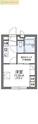 京成千葉線 京成稲毛駅 徒歩3分の賃貸アパート 1階1Kの間取り