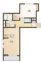 JR総武線 西千葉駅 徒歩5分の賃貸マンション 1階1LDKの間取り