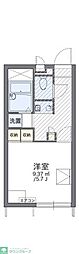 レオパレスプレミール稲毛 1階1Kの間取り