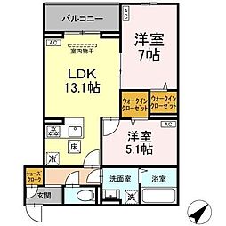 間取図画像 2LDK