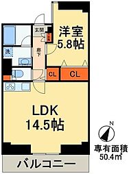 斎藤マンション 1LDKの間取図画像