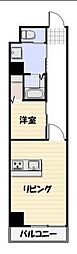 総建みどりハイム 1LDKの間取図画像