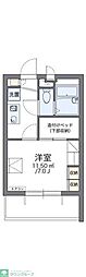レオパレス南花園J1 1Kの間取図画像