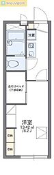 レオパレス昴555D 1Kの間取図画像