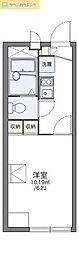 レオパレスグランドゥール2 1Kの間取図画像