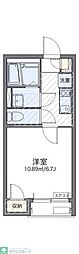 レオネクストコルツァ 1Kの間取図画像