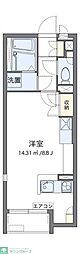 レオネクストイディアルT ワンルームの間取図画像
