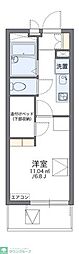 レオパレスレフア 1Kの間取図画像