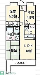 セレナハイム千葉椿森 3LDKの間取図画像