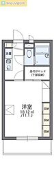 レオパレス蘇我加藤 1Kの間取図画像