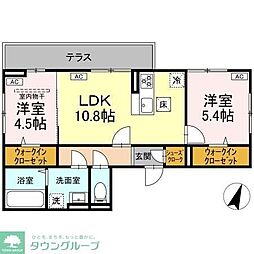 D-SOLACE末広4丁目 2LDKの間取図画像