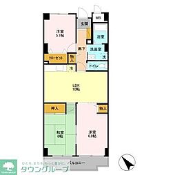 グラースマロニエ 3LDKの間取図画像