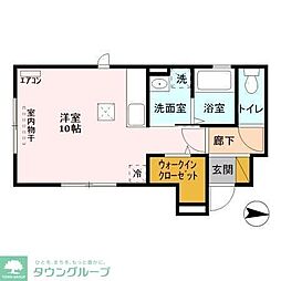 MIMACHI ワンルームの間取図画像